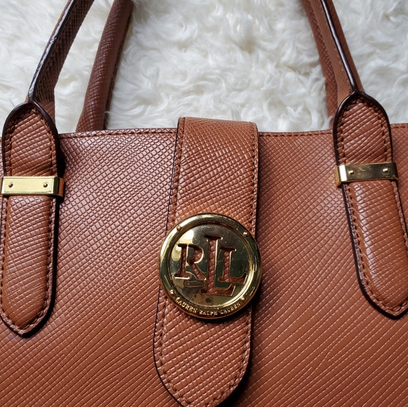 Ralph Lauren large cognac leather bag - Picture 2 of 13